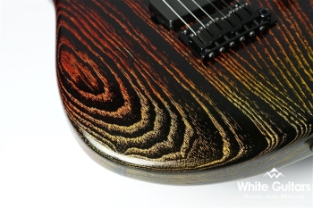 JA-STER Custom - Metallic Red to Yellow on Black Background